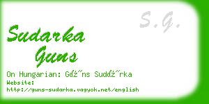 sudarka guns business card